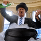 Illustration for article titled ‘A Dash Of Soap Bubbles, 2 Pinches Of Sunshine, And Just A Drop Of Imagination’ Says Top Hat-Wearing Trump Pouring Ingredients Into Fizzing Concoction